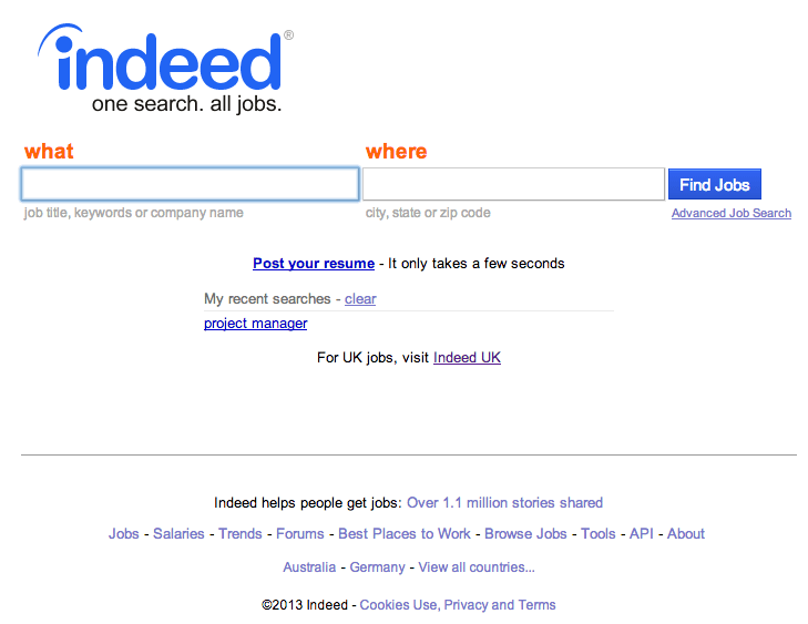 job websites like indeed